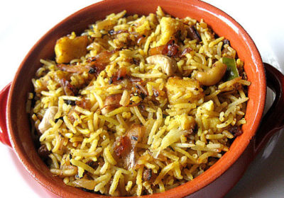 Handi veg biryani