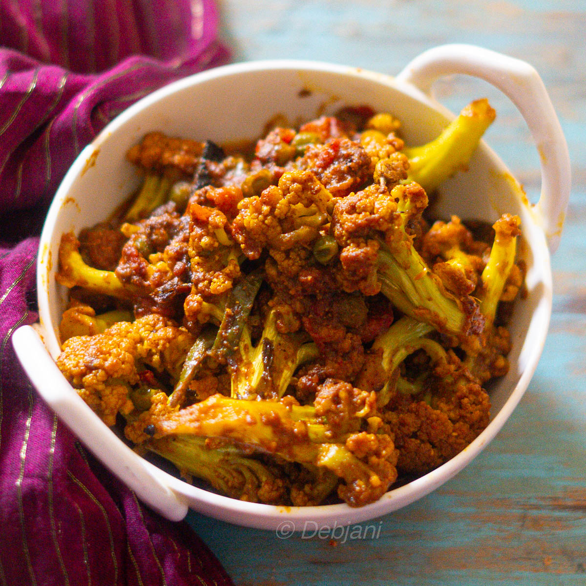 Phulkopir roast Kadi