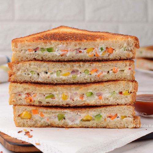cheese corn sandwich