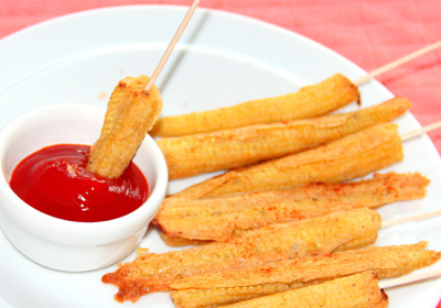 Golden Fried Baby Corn